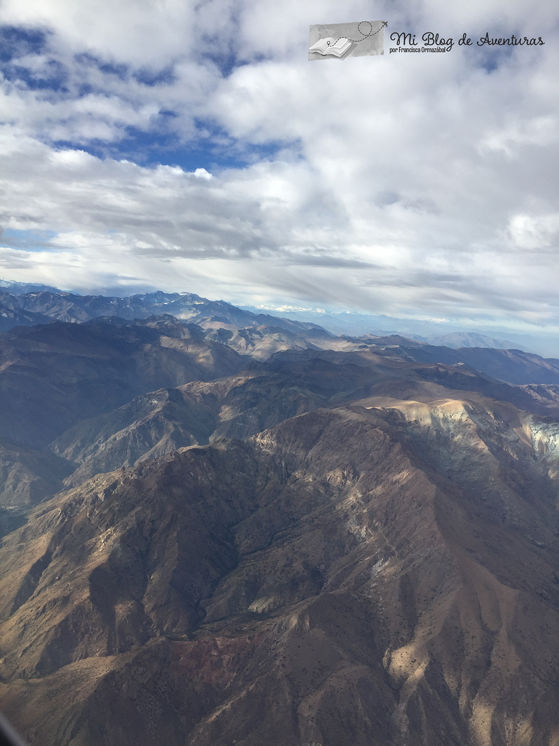 Cordillera de Los Andes desde las alturas| Mi Blog de Aventuras | 2017